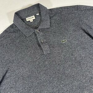 Lacoste Men's 2XL FR 7 Gray Blue Classic Fit Short Sleeve Golf Casual Polo Shirt